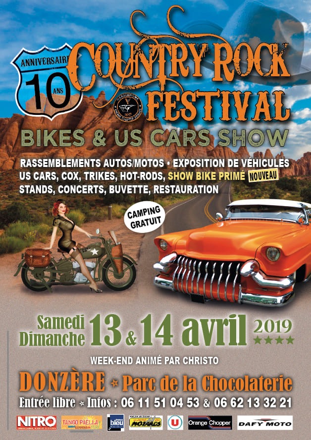 Country Rock Festival - Samedi 13 & Dimanche 14 Avril 2019 -Donzère  - Parc de la Chocolaterie 15470511