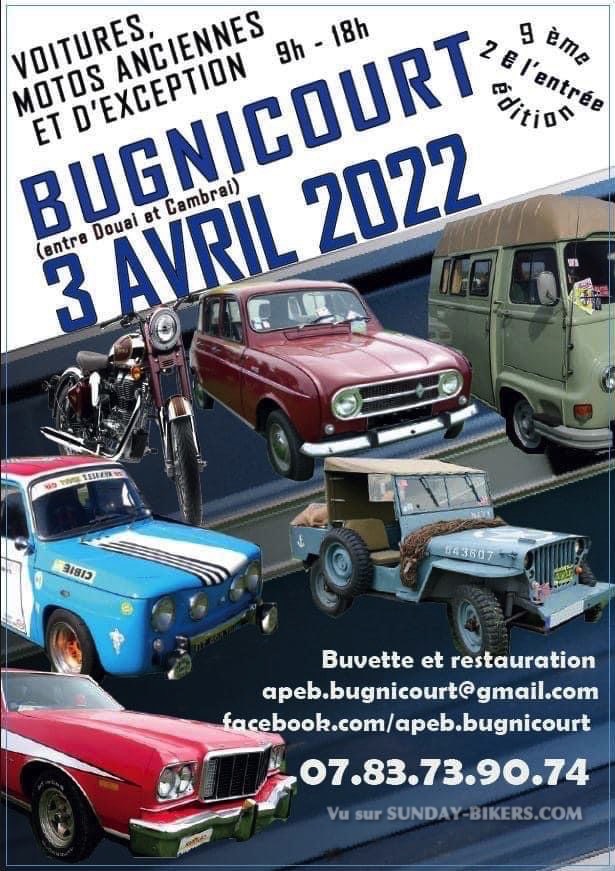 MANIFESTATION - Voitures Motos Anciennes & D'exception - 3 Avril 2022 - Bugnicourt  16436410
