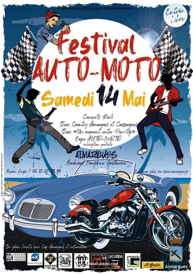 MANIFESTATION - Festival Auto Moto - Samedi 14 Mai 2022 - Aimargues -  16506910