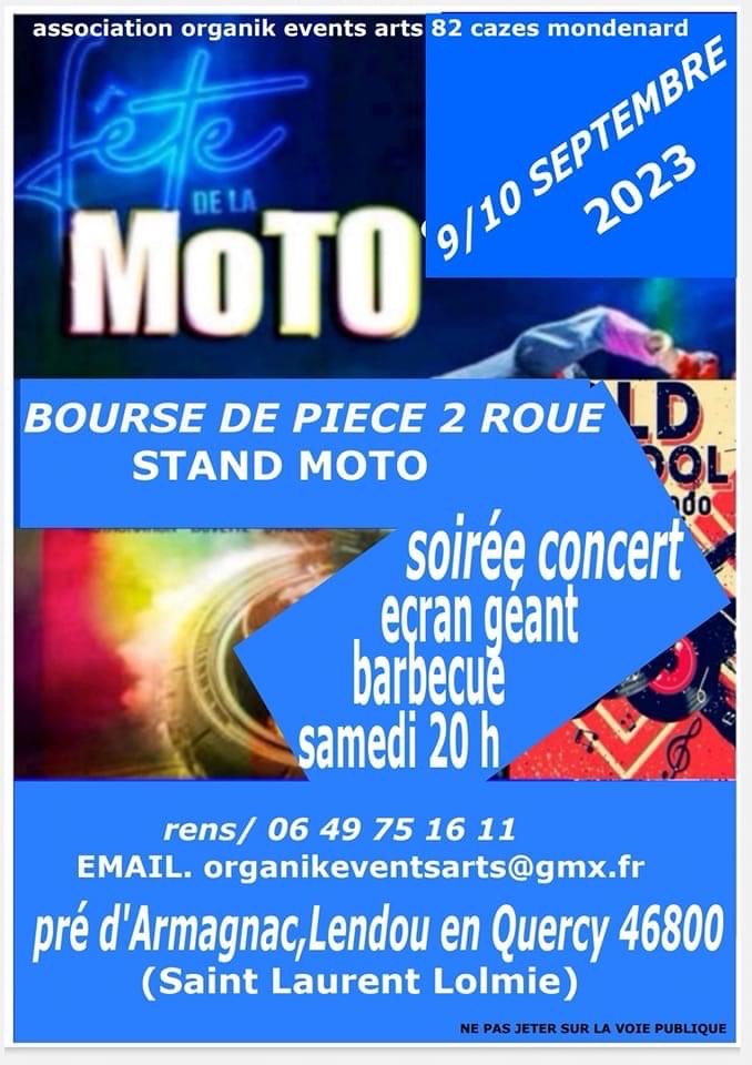 MANIFESTATION - Bourse de Piéces 2 Roues -  9 & 10 Septembre 2023 - Lendou En Quercy (46800) 16807910