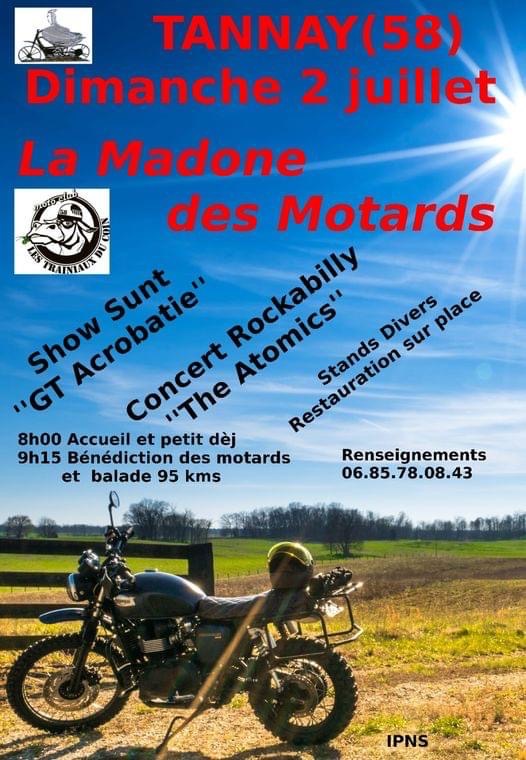 MANIFESTATION - La Madone des Motards - Dimanche 2 Juillet 2023 - Tannay (58) 16822511