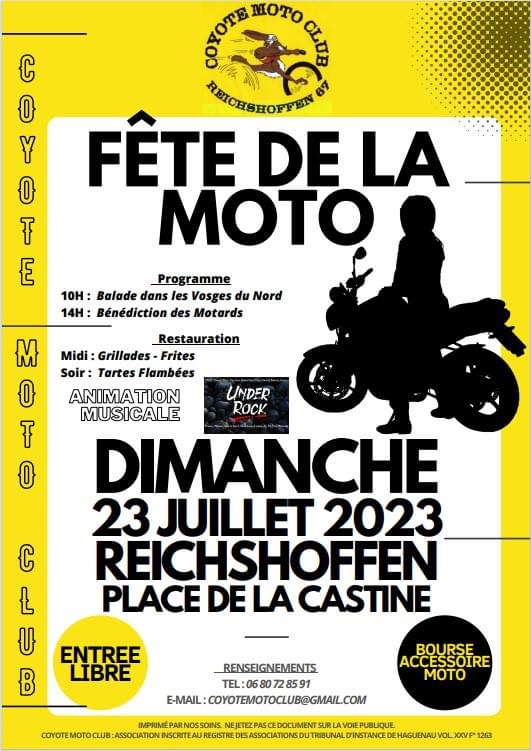 MANIFESTATION - Fête de la Moto - Dimanche 23 Juillet 2023 - Reichshoffen -  16866710