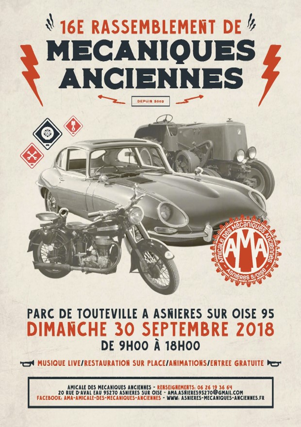Rassemblement - Mécaniques anciennes - DIMANCHE 30 SEPTEMBRE 2018 - Asnieres sur Oise(95) 2018am11