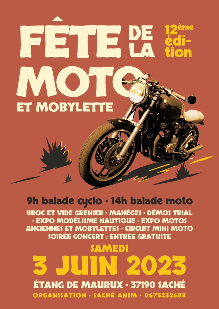 MANIFESTATION - Fête de la Moto - Samedi 3 Juin 2023 - 2tang de Maurux - Saché (37190) 2023-016