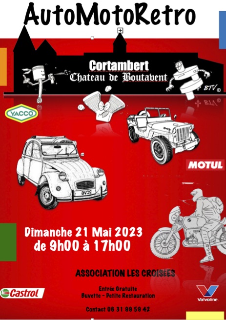 MANIFESTATION - Auto Moto Rétro - Dimanche 21 Mai 2023 - Cortambert (71) Château de Boutabent -  2023au10
