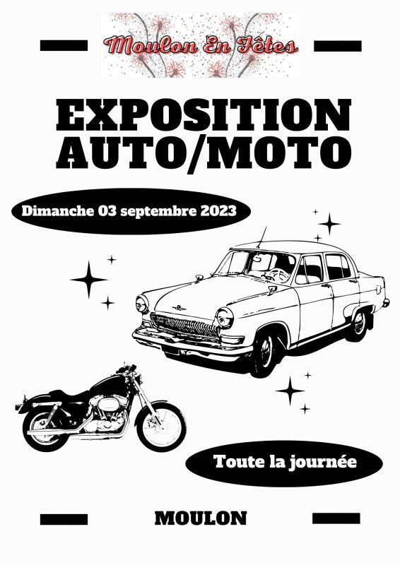 MANIFESTATION - Exposition Auto Moto - Dimanche 3 Septembre 2023 - Moulon  -  21oiir10