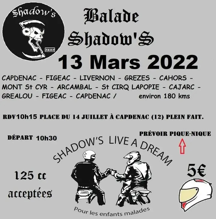 MANIFESTATION - Balade Shadow's  13 Mars 2022 - Capdenac (12) 27470310