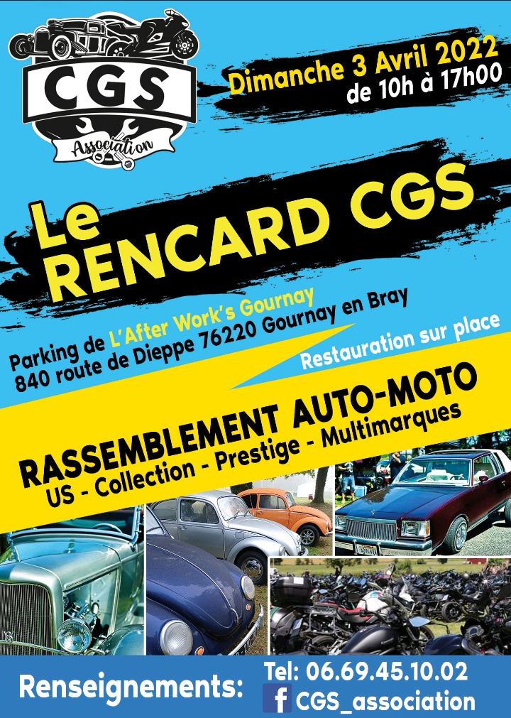 MANIFESTATION - Le Rencard CGS - Dimanche 3 Avril 2022 - Gournay en Bray (76220) 27557510