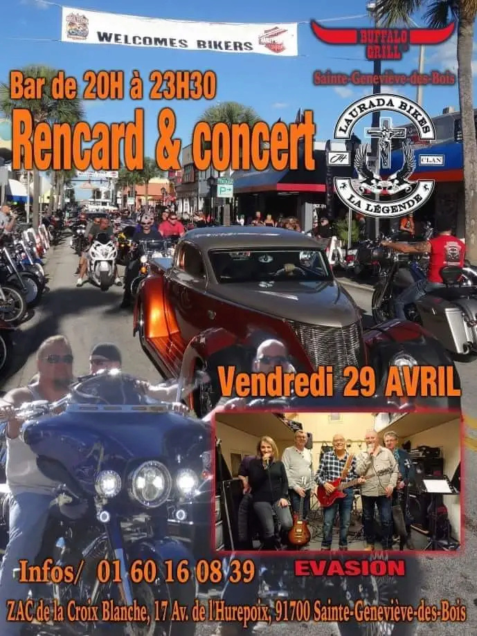MANIFESTATION - Rencard & Concert - Vendredi 29 Avril 2022 - Sainte Geneviève des Bois -(917000) 27766810