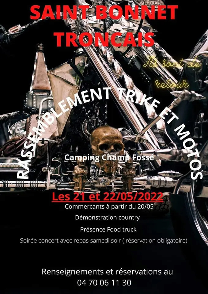 MANIFESTATION - Rassemblement Trike et Motos - 21 & 22 Mai 2022 - Saint Bonnet Troncais -  27779010