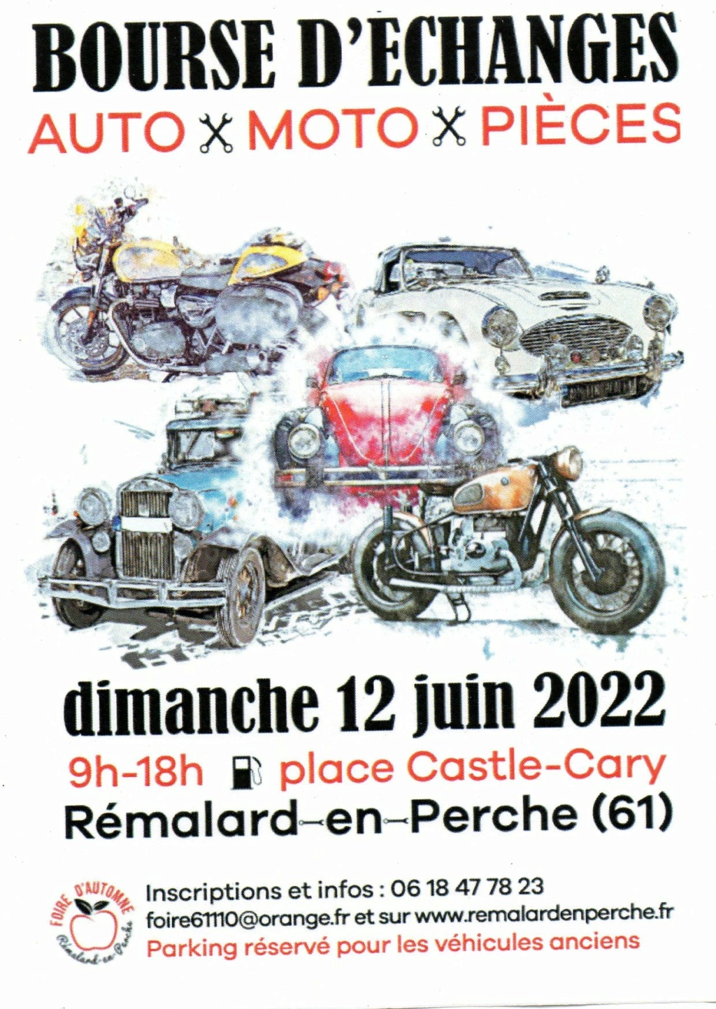 MANIFESTATION - Bourse D'échanges Auto Moto Pieces - 12 Juin 2022 - Rémalard-en-Perche (61)   27955310