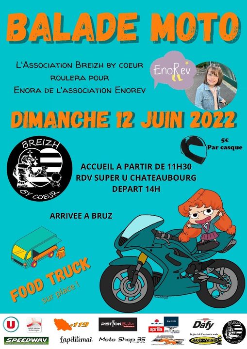 MANIFESTATION - Balade Moto - Dimanche 12 Juin 2022 - Chateaubourg - 28181110