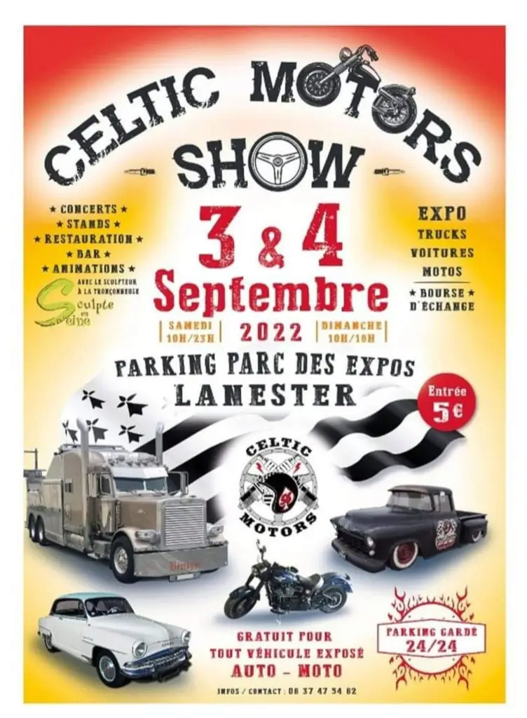 MANIFESTATION - Celtic Motors Show - 3 & 4 Septembre 2022 - LANESTER - Parc des Expos -  28540810