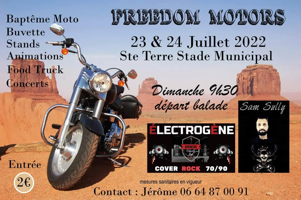 MANIFESTATION - Freedom Motors - 23 & 24 Juillet 2022 - Sainte Terre Stade Municipal -  28690510