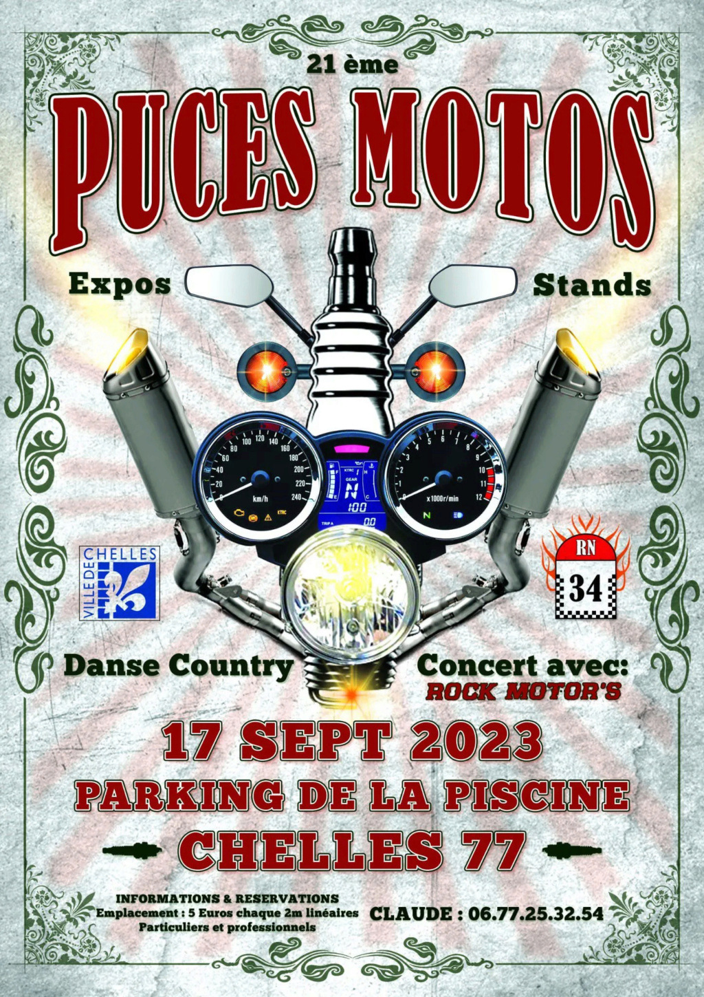 MANIFESTATION  - 21ème Puces Motos  & Expo - 17 Septembre 2023 - CHELLES (77) 2gglaw10