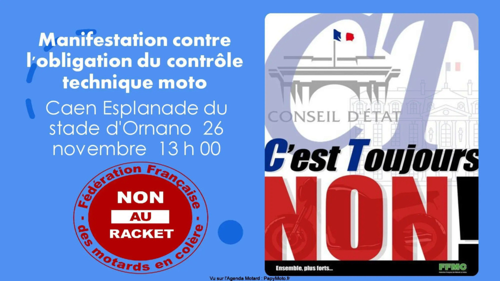 MANIFESTATION - contre l'obligation du contrôle technique - 26 Novembre 2022 - Caen - 31449310