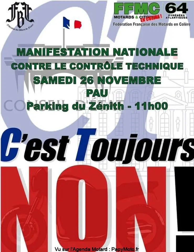 MANIFESTATION - CT -C'est toujours Non - Samedi 26 Novembre 2022 - Pau -  31511410
