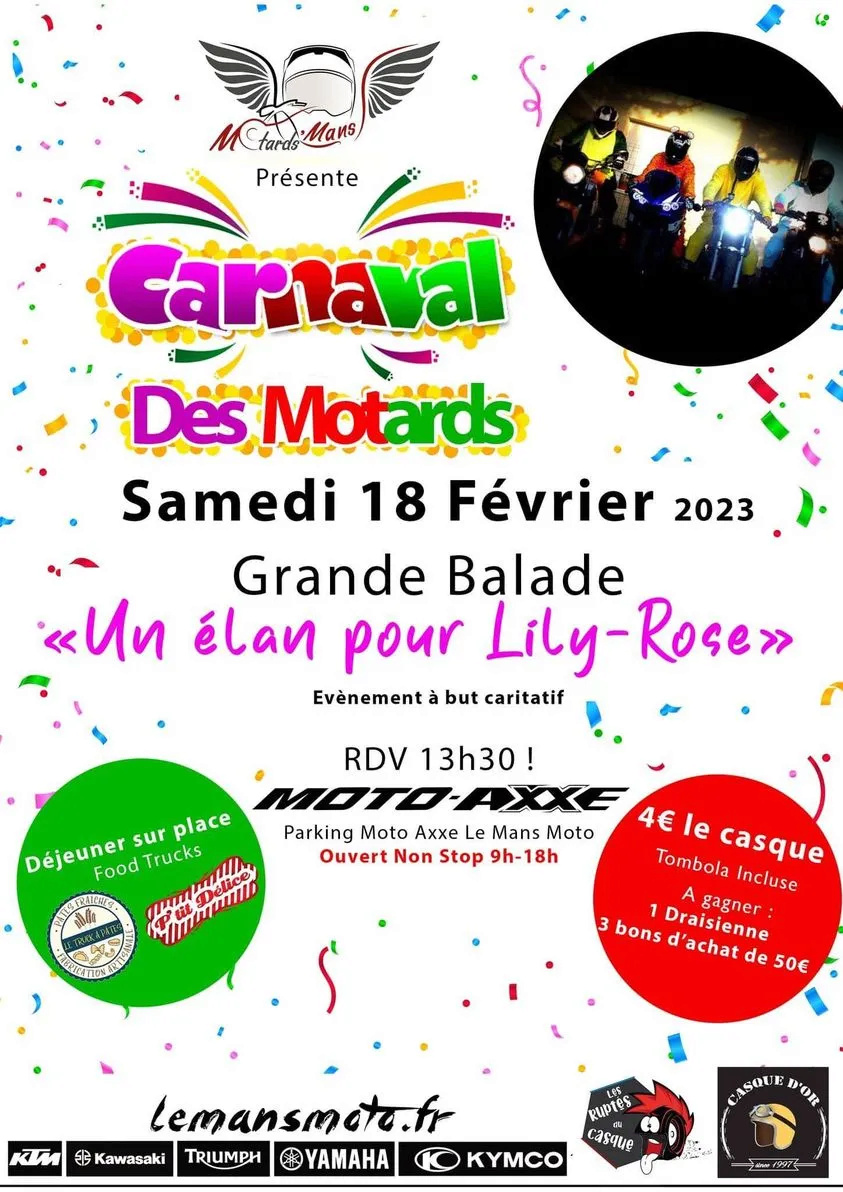 MANIFESTATION - Carnaval des Motards - Samedi 18 Février 2023 - La Mans -  32713710