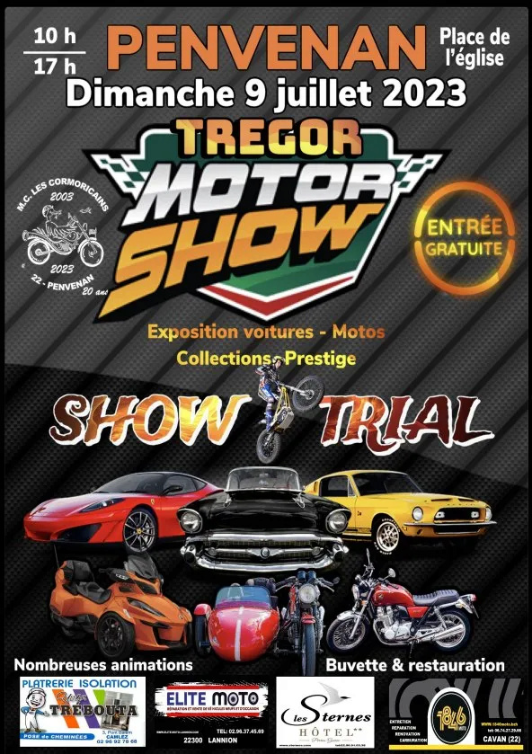MANIFESTATION - Tregor Motor Show - Dimanche 9 Juillet 2023 - Penvenan -  33076510