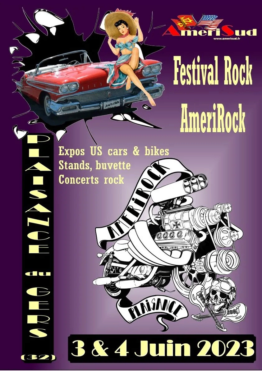 MANIFESTATION - Festival Rock AmériRock - 3 & 4 Juin 2023 - Plaisance (32) 33730210