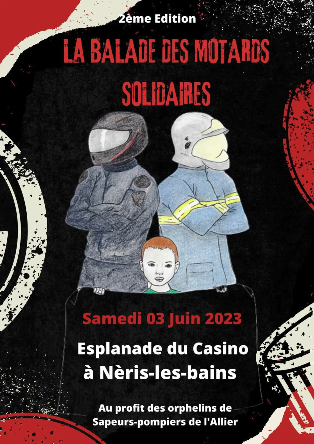 MANIFESTATION - La Balade des Motards - Samedi 3 Juin 2023 - Nèris - Les - Bains 34472210