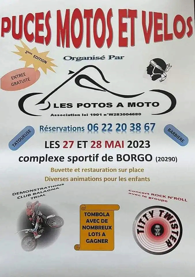 MANIFESTATION - Puces Motos  - 27 & 28 Mai 2023 - Borgo (20290) 34541910