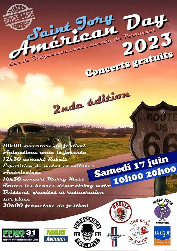 MANIFESTATION - Américan Day - Samedi 17 Juin 2023 - Saint Jory -  34562710