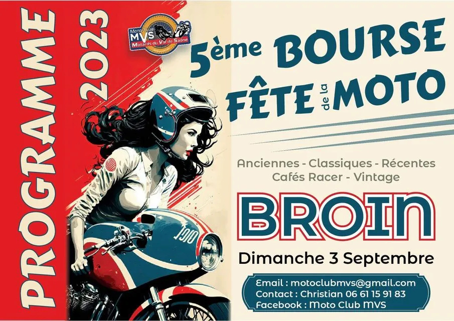 MANIFESTATION -  5ème Bourse et fête de la Moto - Dimanche 3 Septembre 2023 - Broin -  35052410