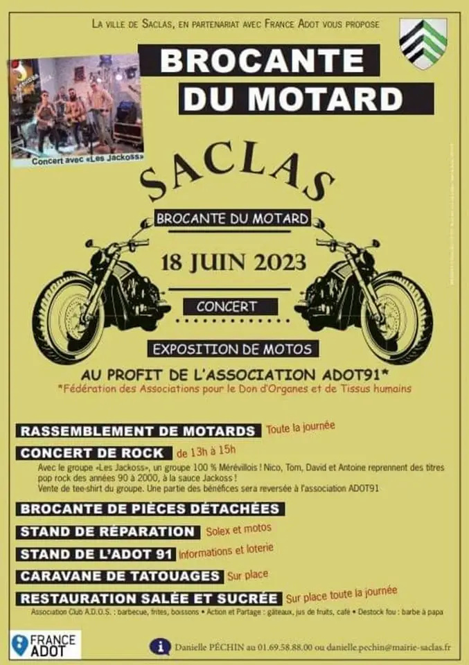 MANIFESTATION  - Brocante du Motard - 18 Juin 2023 - Saclas -  35113111