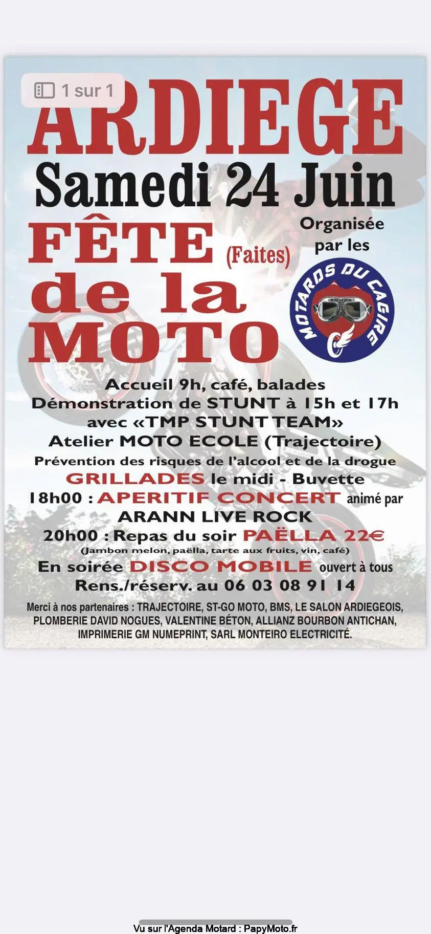 MANIFESTATION - Fête de la Moto - Samedi 24 Juin 2023 - Ardiège -  35118010