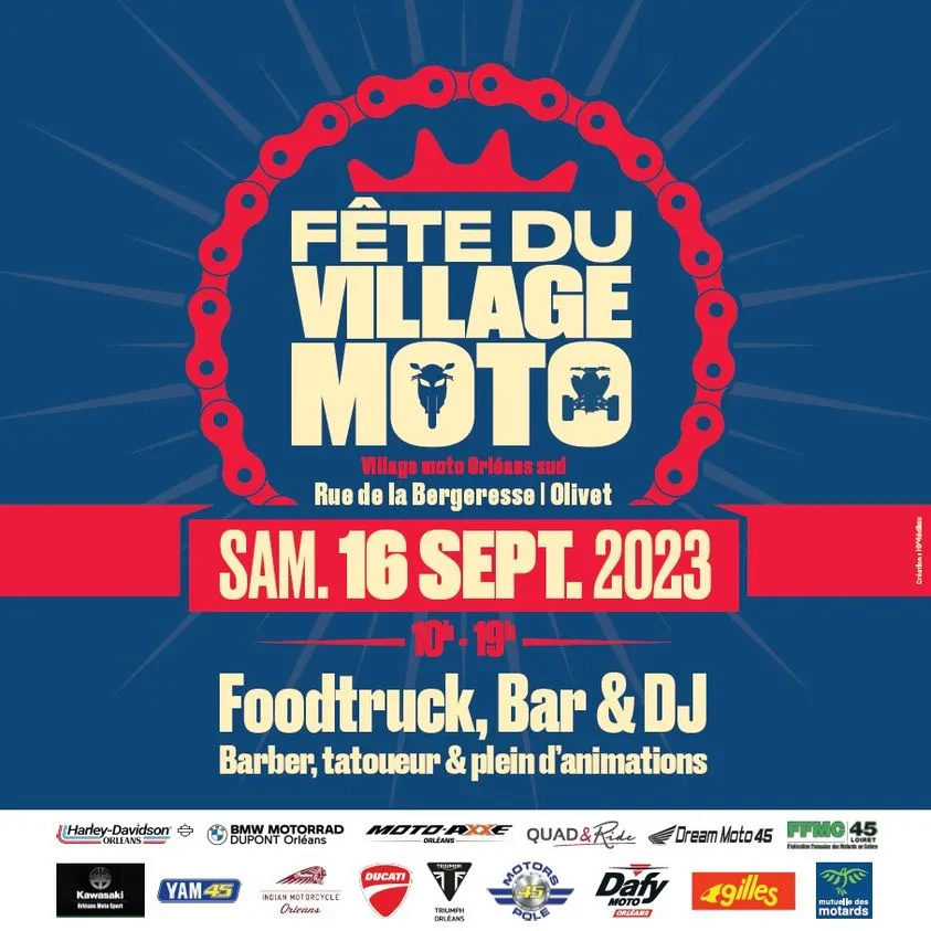 MANIFESTATION - Fête du village Moto - Sam 16 Septembre 2023 - OLIVET -  36969910