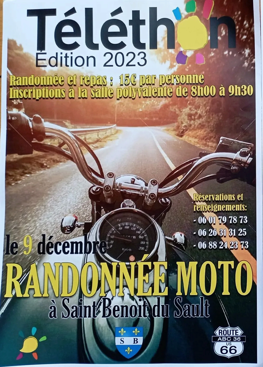 MANIFESTATION - Randonnée Moto - 9 Décembre 2023 - Saint Benoit Du Sault -  39279110