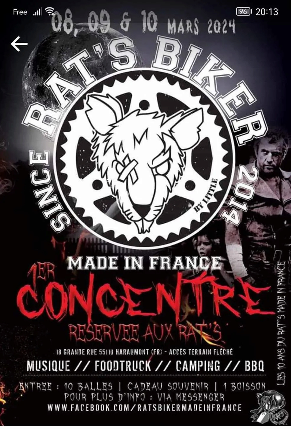 MANIFESTATION - Rat's Biker 8/9/10 Mars 2024 - Haraumont (55110) 40265710