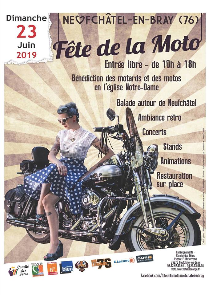 MANIFESTATION - Fete de la Moto - Dimanche 23 Juin 2019 - Neuchatel - En - Bray (76) 40382310