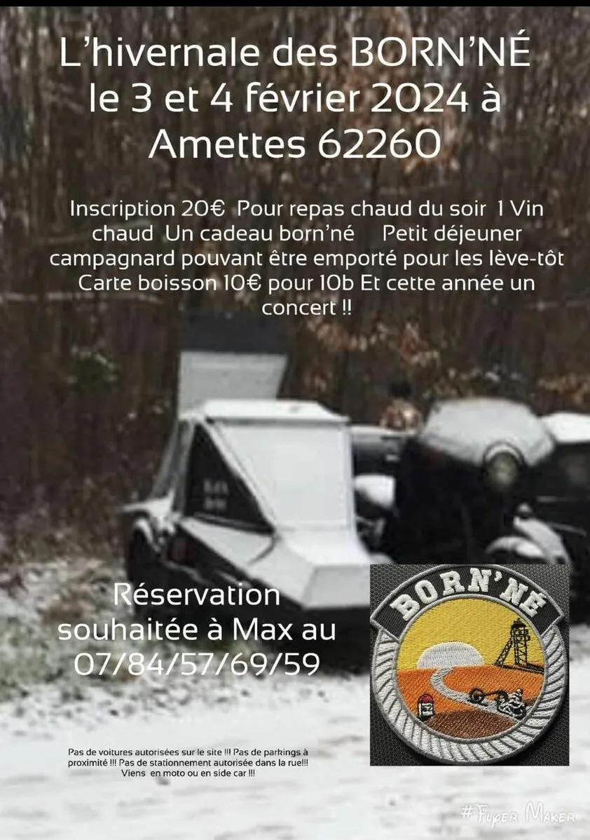 MANIFESTATION - Hivernale des born'né - 3 & 4 Février 2024 - Amettes (62260) 41609910