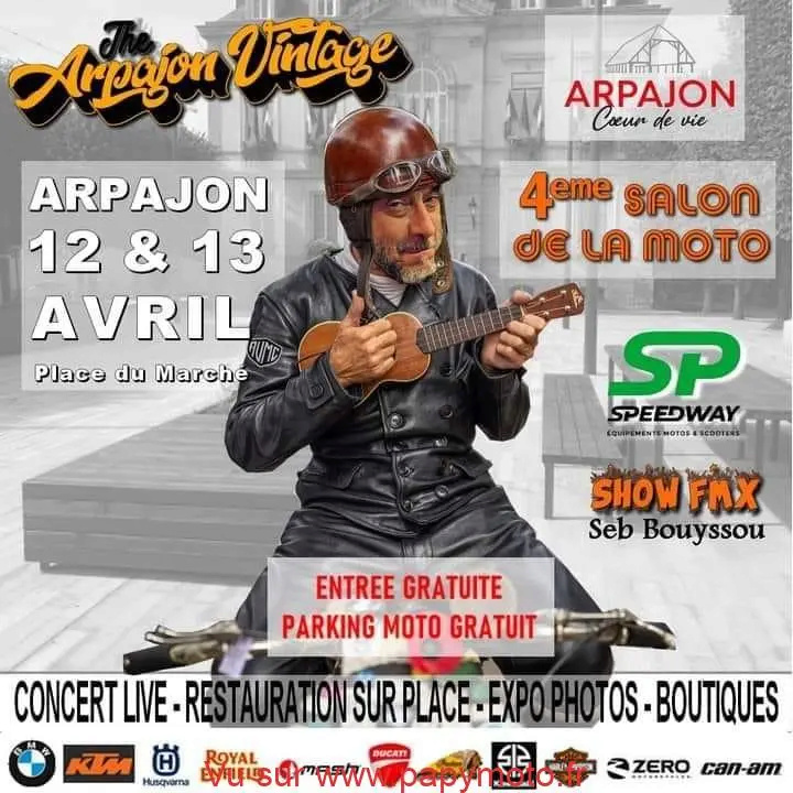 MANIFESTATION - 4ème Salon de la Moto - 12 & 13 Avril 2024 - Arpajon (Place du Marché) 42495810