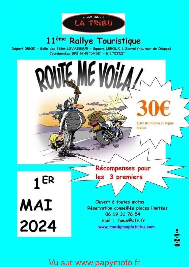MANIFESTATION - 11ème Rallye Touristique - 1er Mai 2024 - Janval ( Hauteur de Dieppe )  42840810