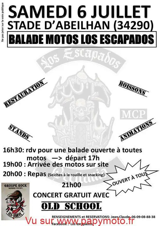 MANIFESTATION - Balade Motos - Samedi 6 Juillet 2024 - ABEILHAN - (34290) 44115510