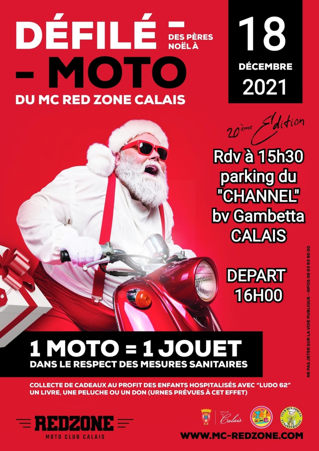 MANIFESTATION - Défilé des Pères Noel a  Moto - 18 Décembre 2021 -Calais  619fbc10