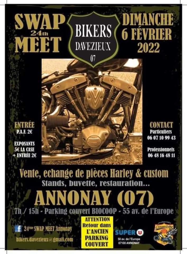 MANIFESTATION - Swap Meet 24 H - Dimanche 6 Février 2022 - Annonay (07) 61a7a810