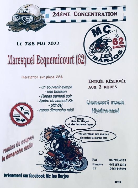 MANIFESTATION - 24ème Concentration - 7 & 8 Mai 2022 - Maresquel Ecquemicourt - (62) 61ba1111