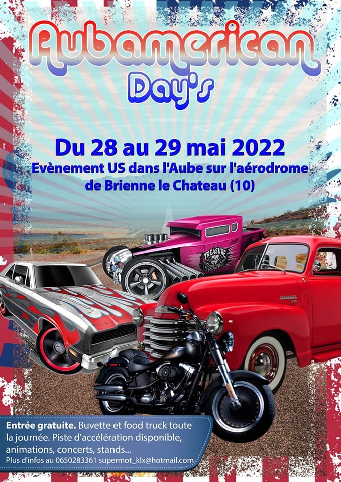 MANIFESTATION - Aubamerican Days - 28 au 29 Mai 2022 - Brienne  le Château (10  61fac210