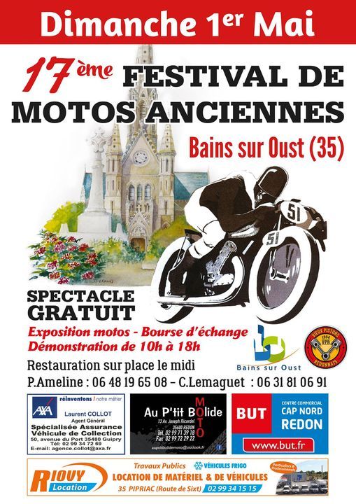 MANIFESTATION - 17ème Festival de Motos Anciennes - 1er Mai 2022 - Bain sur Oust (35) 62095d11