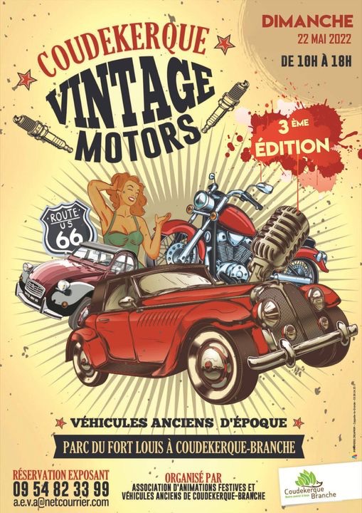 MANIFESTATION - Vintage Motors - 22 Mai 2022 - Coudekerque - Branche  6218bc10