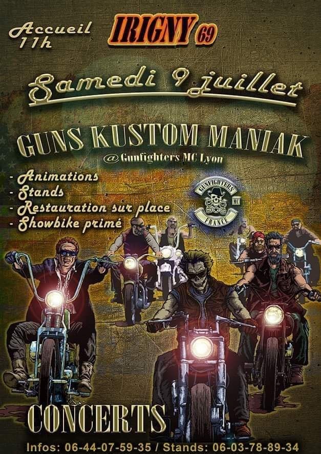 MANIFESTATION - Guns Kustom Maniak- Samedi 9 Juillet 2022 - Irigny (69) 628d1511