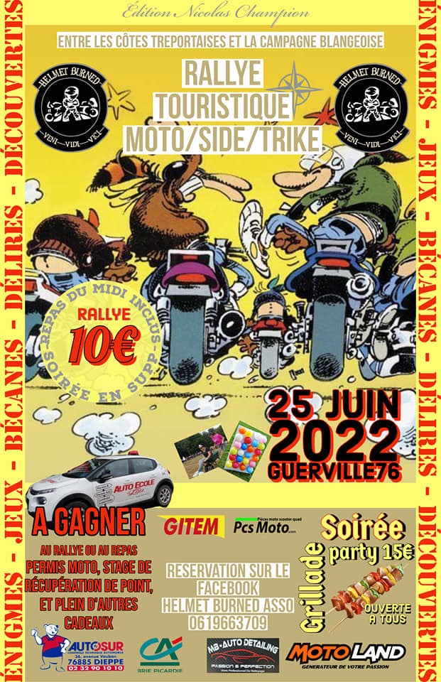MANIFESTATION - Rallye Touristique Moto Side Trike - 25 Juin 2022 - Guerville (76)  62acbd10