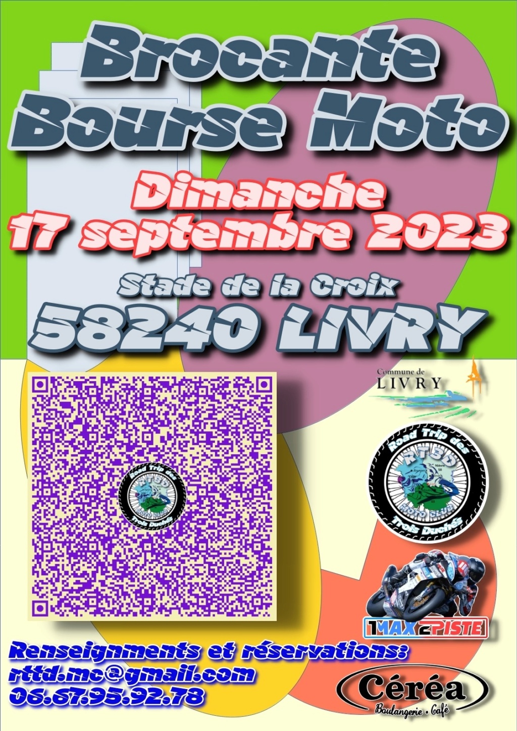 MANIFESTATION - Brocante & Bourse Moto- 17 Septembre 2023 - Livry (58240) 63cacf10