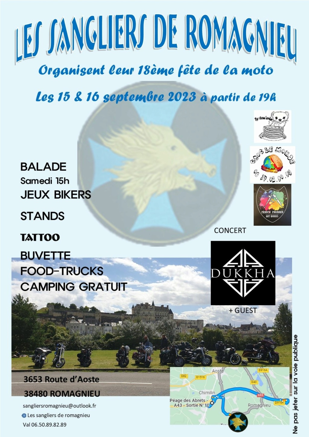 MANIFESTATION - 18ème Fête de la Moto - 15 & 16 Septembre 2023 - Romagnieu (38480) 64180c10