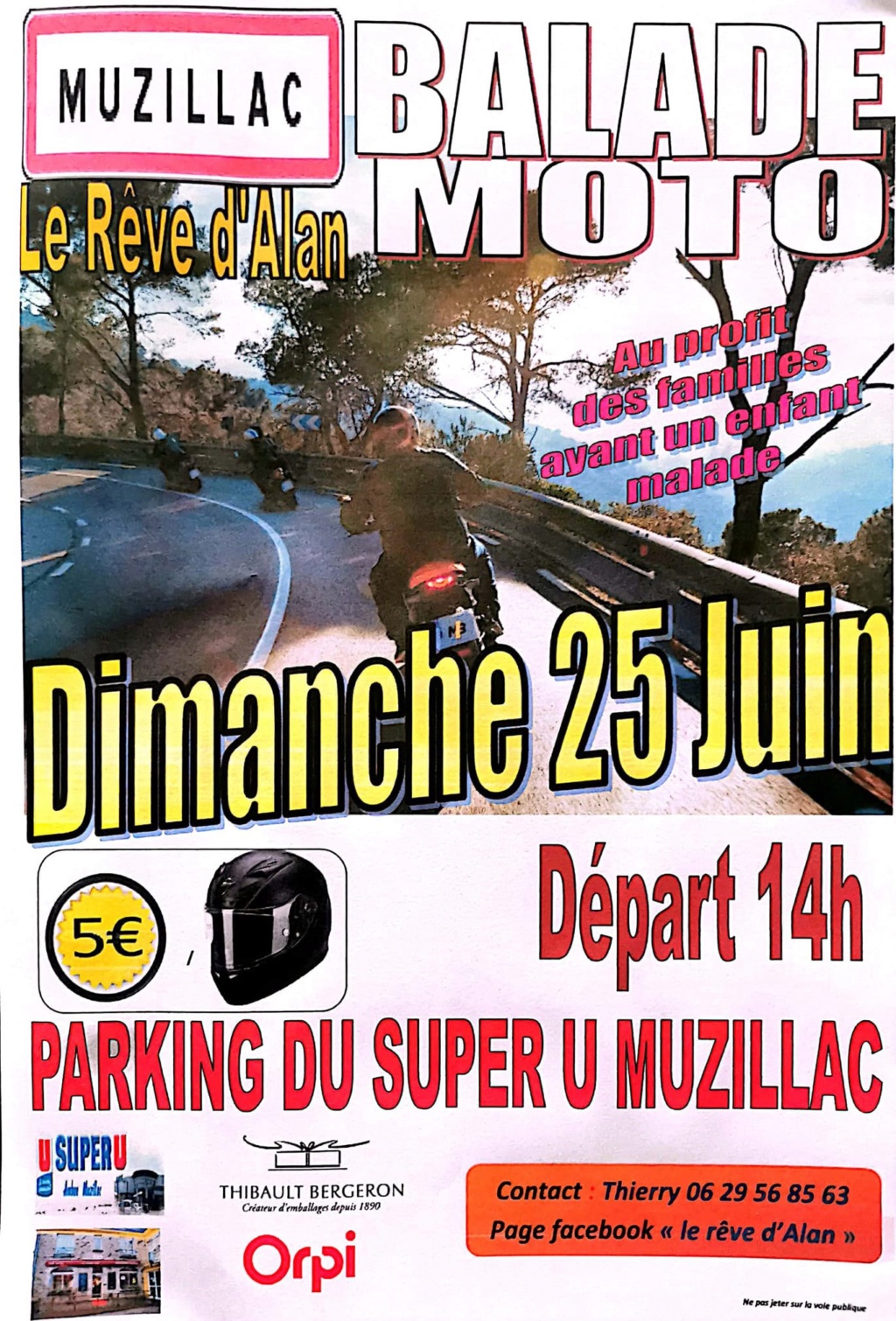 MANIFESTATION - Balade Moto - Dimanche 25 Juin 2023 - Muzillac -  64649410