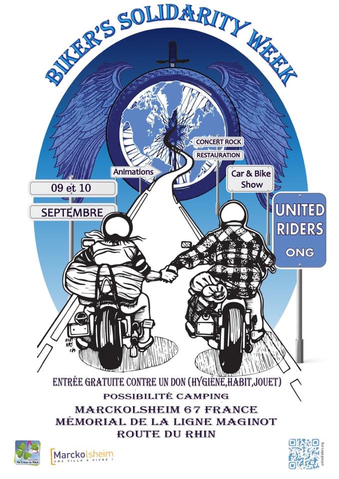 MANIFESTATION - Biker's Solidarity Week - 9 & 10 Septembre 2023 - Marckolsheim (67) 646e3610